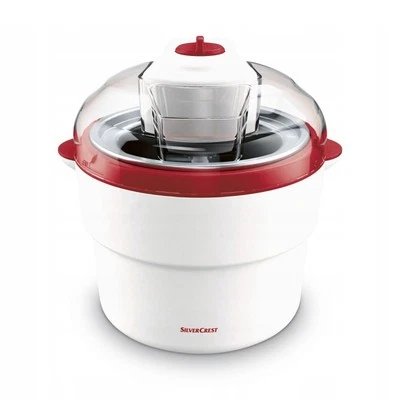 Macchina del gelato SECM 12 Silvercrest gelatiera yogurt freddi sorbetti rossa - Immagine 1 di 3