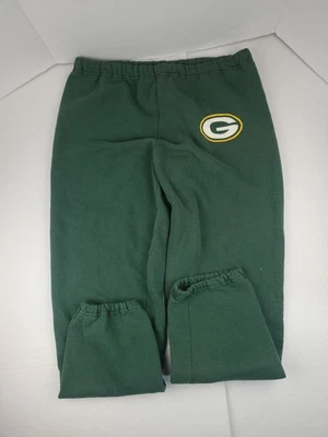 VINTAGE Green Bay Packers Sweatpants Joggers Adult Large 90s Logo Russell NFL - Image 1 of 4