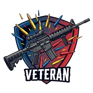 Calcomanía de mejor veterano militar de EE. UU. - USMC - USAF - USN - 4" calcomanía de servicio previo de EE. UU. - Imagen 1 de 2