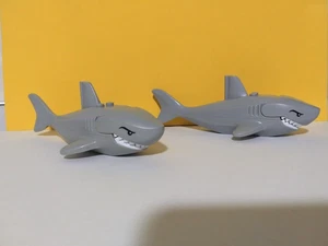 Lego Konvolut zwei große weiße Haie Figuren - Bild 1 von 5