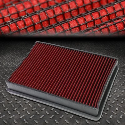 FOR 05-09 BUICK LACROSSE/ALLURE 3.6L 3.8L RED WASHABLE HI-FLOW AIR FILTER PANEL - Image 1 of 4