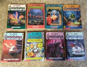 Lot Of 8 GOOSEBUMPS BOOKS BY R.L. STINE Used B12 - Picture 1 of 14