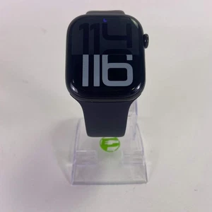 Unlocked Apple Watch Series 10 46MM Aluminum Black Sport Band MWY43LW/A - Picture 1 of 8