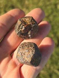 Appalachian Garnet Pair Raw Almandine Gemstone NW GA USA 67 Grams B20 - Picture 1 of 14