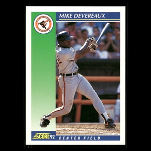 Tarjeta de béisbol Mike Devereaux #36 1992 Score Baltimore Orioles MLB - Imagen 1 de 3