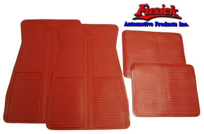 1973-1977 Olds Cutlass 442 Red Floor Mat Set - Imagem 1 de 3