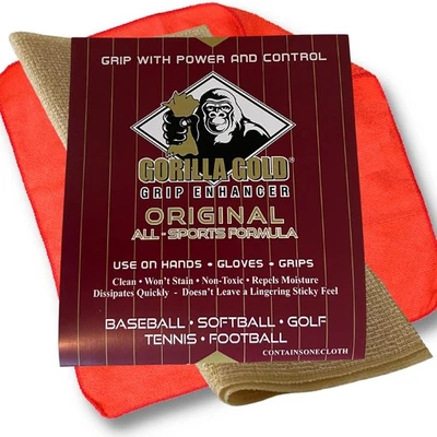 COVEY SPORTS Gorilla Gold Tacky Towel Grip Enhancer All-Sport - (Multi-Packs) - Sweaty Han...