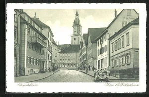 Crailsheim, Obere Wilhelmstrasse, Blick zum Hotel Post-Faber, Ansichtskarte - Picture 1 of 2