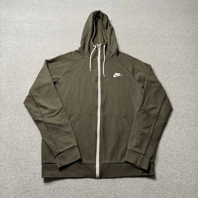 Chaqueta Nike Para Hombre Mediana Verde Sudadera con Capucha Cremallera Completa Pista Ocio Rendimiento Adulto Foto 1 de 4