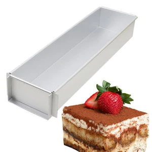 Rectangle Cake Mold 15.74x3.93x2.36 In Non-Stick Baking Dish Cake Sheet - Picture 1 of 12