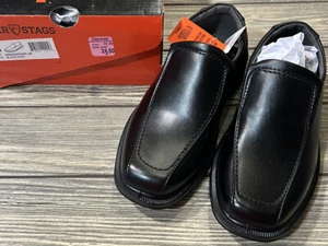 Deer Stags Boys Black Greenpoint Jr Slip On Loafer Dress Shoes SIZE 13 - Picture 1 of 4