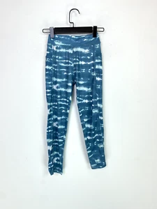 Reebok Leggings Blue Tie-dye Style Size 11-12 Years New with Tags - Picture 1 of 9