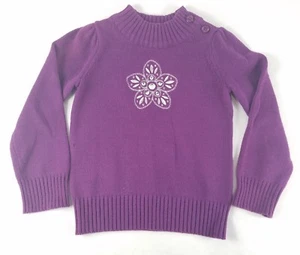 Gymboree Girls Knitted Pull Over Purple Sweater Size 5/6 - Picture 1 of 4
