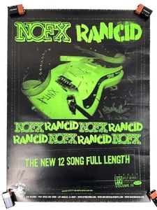 NOFX / RANCID rare original 2002 promo poster BYO Records 17x23" inches split LP - Picture 1 of 5