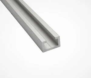 0,5m Alu CProfil, M8,Profilschiene, Alu C Profil, Frästisch selber bauen silber - Bild 1 von 4
