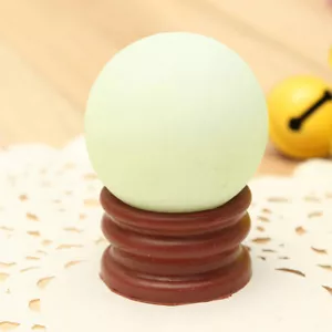 Luminous Quartz Glow In The Dark Stone Sphere Ball 35mm Stand Crystal Newest♨ - Picture 1 of 8