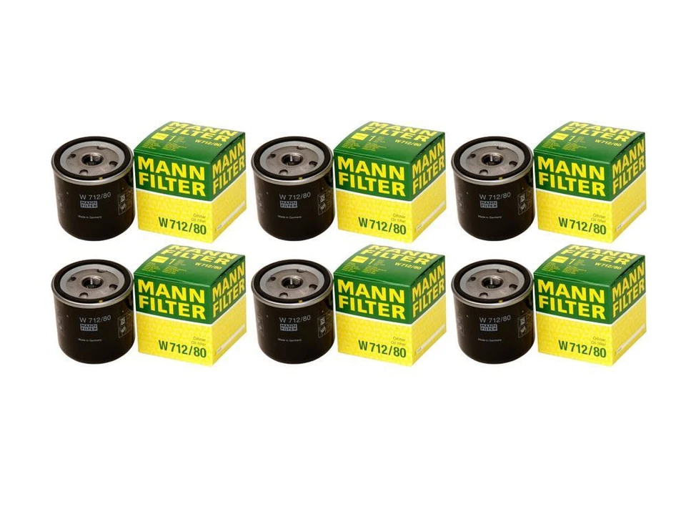 Juego de 6 filtros de aceite de motor Mann giratorios para Saab 9-3 9-5 900 9000 Foto 1 de 1