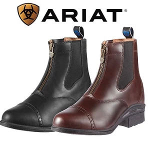 Ariat Mens Devon Pro VX Wide Fit Zipped Paddock Jodhpur Boots - Black or Brown - Picture 1 of 5