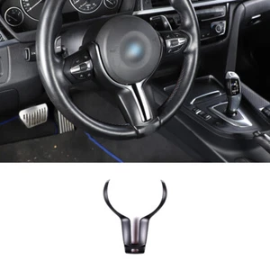Borde de marco de volante de coche negro mate para BMW F20 F22 F30 F31 F33 F36 X5 X6 - Imagen 1 de 11