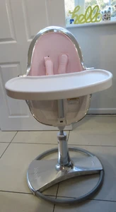 Bloom Fresco Chrome White/Rosewater Pink high chair - In perfect condition - Picture 1 of 8