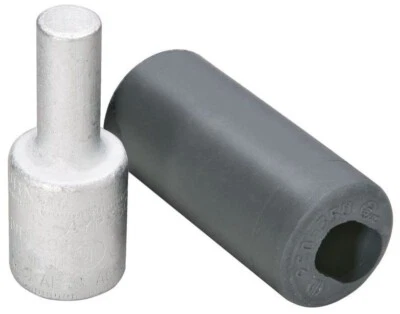 BURNDY PRODUCTS Burndy AYP1, Aluminum, Straight, In-Line, Tan, Compression Pin Adapter, 1 pc