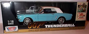 Ford Mustang 1/2 1964 James Bond Thunderball modelo escala 1-18 Motor Max - Imagen 1 de 2