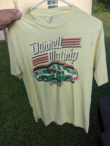 True Vintage 1981 Darrell Waltrip  Grand National Champion Mountain Dew T Shirt Cover