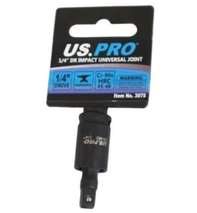 US PRO 1/4 Inch Drive Universal Impact Socket Joint Swivel CR-MO 1/4" 3978 - Picture 1 of 1