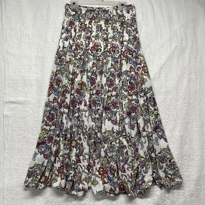 Banana Republic Maxi Skirt Medium Size 8 BOHO Long Flowy Lightweight Lined - Image 1 of 4