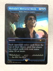 Mtg Magic Jurassic Park Ian Malcolm's Mercurial Mirth Tasha's Hideous FOIL - Bild 1 von 1