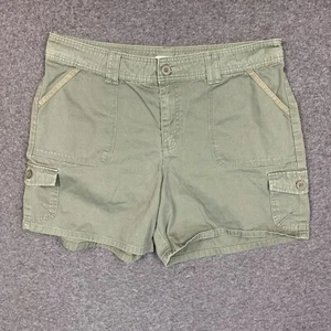 Lee Just Below The Waist Shorts16 Womens Cargo Utility Bermuda Green 35x5 - Picture 1 of 12