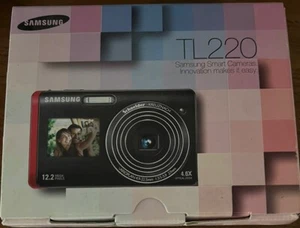 Samsung TL220 Black Silver Digital Camera DualView Box - Picture 1 of 9
