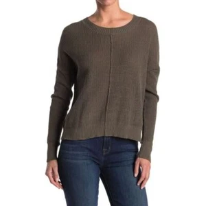 Sweet Romeo Sweater Waffle Knit Loden Olive Size Small 100% Cotton NWT - Picture 1 of 5