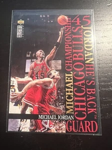 Michael Jordan 1995-96 Collector's Choice He's Back #M1 ponte superiore HOF - Foto 1 di 2
