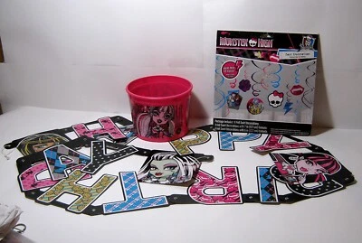 Monster High Mixed Lot of Birthday Party Decorations - Image 1 of 3