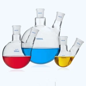Round bottom Bottle Chemistry laboratory 5-1000ml Single glassware flask 14#-29# - Picture 1 of 4