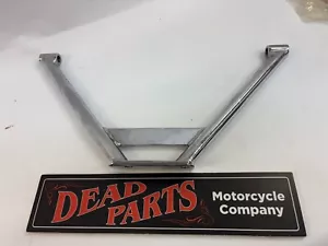 Harley new chrome round rigid passenger footpeg mount brace support - Bild 1 von 4