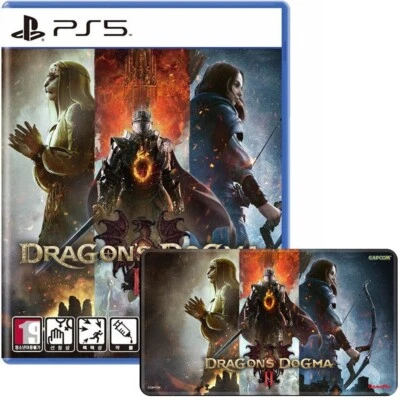 PS5 Dragon's Dogma II 2 & Desk Pad - Korean English Japanese Chinese - Image 1 of 4