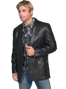 Blazer 501 occidental de piel de cordero para hombre Scully Leather - Imagen 1 de 7