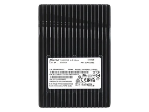 Hard drive Micron 1.92TB NVMe PCIe 4.0 U.3 2.5" RI MTFDKCC1T9TDZ-1AZ1ZABYY - Zdjęcie 1 z 4