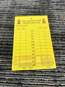 🔥🧯30 ETICHETTE ISPEZIONE ESTINTORE DOUBLE FACE 2025-2028 5 1/4 X 2 1/2 - Foto 1 di 1