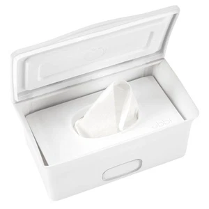 Ubbi Weighted Baby Wipes Dispenser Safe PVC Moisture Seal Clear Window - Picture 1 of 8