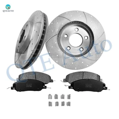 Rotores de freno delanteros perforados 6P 293 mm - Pastilla de freno de cerámica para Ford Mustang 2005-2010 Foto 1 de 4