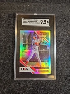 2020 PETE CROW-ARMSTRONG (RC) 24/25 SGC 9.5 MT+ Panini Stars & Stripes #48 ~1stB - Picture 1 of 6