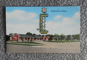 POSTAL CAMELLIA MOTOR COURT HAWKINSVILLE, GA, lino en muy buena condición - Imagen 1 de 2