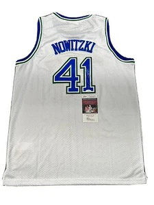 Dirk Nowitzki signed pro style Dallas Mavericks jersey JSA COA HOF Luka - Picture 1 of 4