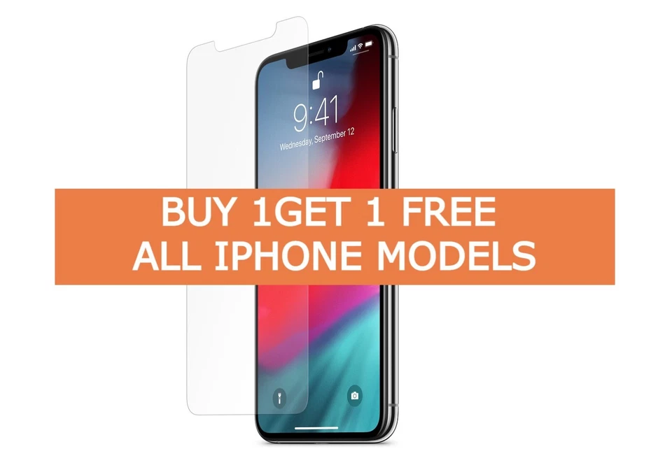 For Apple IPhone XS 5.8- 100% New Genuine Tempered Glass Film Screen Protector  - Image 1 of 1