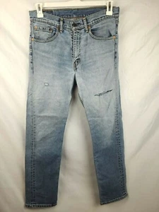 Jeans Levi's para hombre 505 etiqueta talla 32X32 azules desgastados - ver medidas - CORTE - Imagen 1 de 5