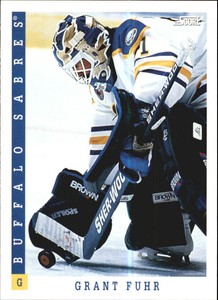 1993-94 Score Buffalo Sabres Hockey Card #75 Grant Fuhr