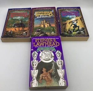 Stephen Lawhead DRAGON KING TRILOGY +1 Extra Book Lot Paperback - Picture 1 of 8